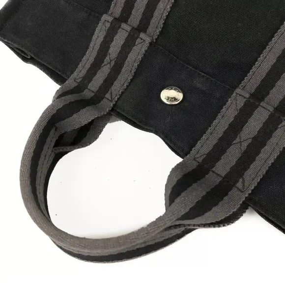 Hermes Black Canvas Tote PM Mini Size - Picture 6 of 12